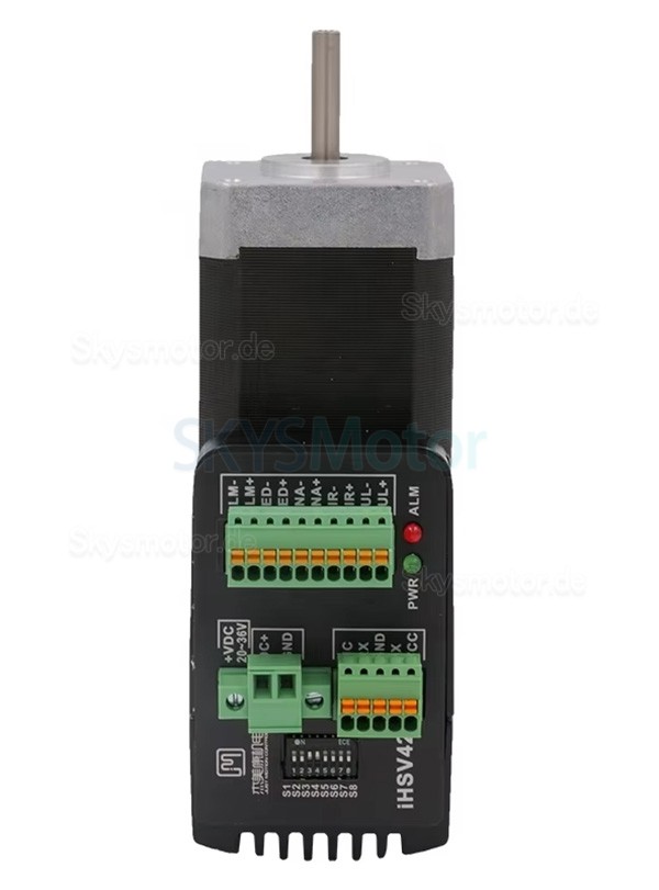 Nema 17 Integrierter AC Servomotor mit Steuerung JMC iHSV42-40-07-24 78W 24V 0,185N.m 52000U/min 42 x 42mm